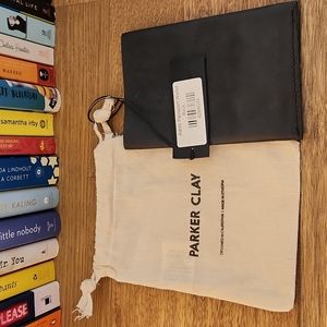 Parker Clay Black Addis Passport Wallet NWT